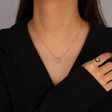 925 Silver Rotating Compass Octomom Pendant Necklace Birthday Gift