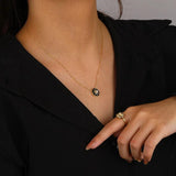 925 Silver Rotating Compass Octomom Pendant Necklace Birthday Gift