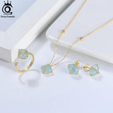 Aquamarine Planet Pendant Necklace 925 Sterling Silver Vintage Jewelry