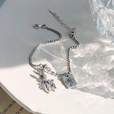 S925 Sterling Silver Bunny Girlfriend Bracelet