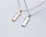 Geometric Pendant Necklace in 925 Silver