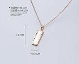 Geometric Pendant Necklace in 925 Silver