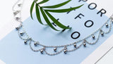 Bohemia Beads &Tassel Necklace Choker Charm 925 Sterling Silver