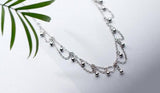 Bohemia Beads &Tassel Necklace Choker Charm 925 Sterling Silver