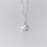 Real 925 Sterling Silver Coloured Glaze Necklace Beads Chain Pendant