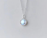 Real 925 Sterling Silver Coloured Glaze Necklace Beads Chain Pendant