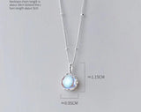 Real 925 Sterling Silver Coloured Glaze Necklace Beads Chain Pendant