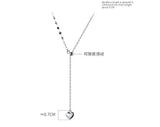 Sterling Silver Heart Pendant Choker Necklace