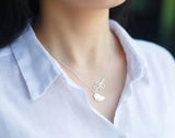 925 Sterling Silver Bird Lariat Necklace GTLX584