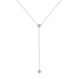 Moissanite Diamond Necklace Tassel Pendant 925 Sterling Silver