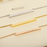 925 Sterling Silver Cubic Necklace Women's Banquet Jewelry