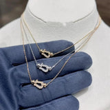 French Silver Horseshoe Clasp Necklace Bracelet For Women 1:1 Logo Jewelry