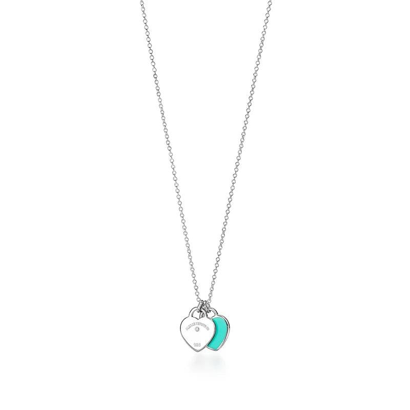 Spring Charming Heart Necklace Tri-Color Set