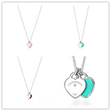 Spring Charming Heart Necklace Tri-Color Set