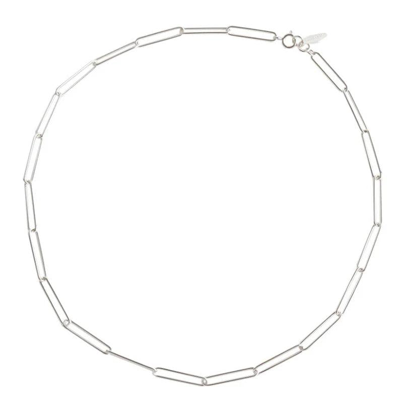 F.I.N.S S925 Silver Necklace Stackable Chain Choker Minimalist Jewelry