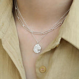 F.I.N.S S925 Silver Necklace Stackable Chain Choker Minimalist Jewelry