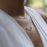 925 Silver V Necklace Jewelry Filled V Choker Pendant Collier Femme