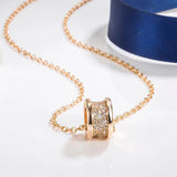 925 Sterling Silver Zircon Small Waist Necklace Women's Party Gift