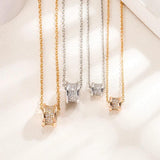 925 Sterling Silver Zircon Small Waist Necklace Women's Party Gift