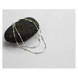 925 Silver Snake Bone Beads Necklace for Women Gift