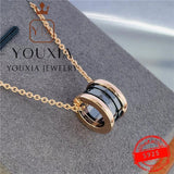 European American Silver Love Necklace for Ladies Party Christmas