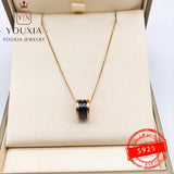 European American Silver Love Necklace for Ladies Party Christmas