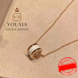 European American Silver Love Necklace for Ladies Party Christmas