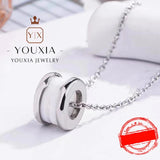 European American Silver Love Necklace for Ladies Party Christmas