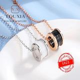 European American Silver Love Necklace for Ladies Party Christmas