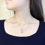 Magic Cat Pendant Necklace 925 Sterling Silver Gift For Women