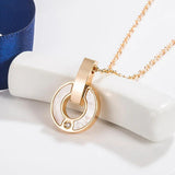 925 Silver Copper Coin Pendant Necklace European Style