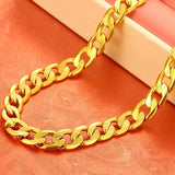 OMHXFC Vintage 24KT Chain Necklace