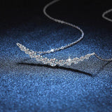 1.1ct All Moissanite Necklace 100% Sterling Silver
