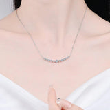 1.1ct All Moissanite Necklace 100% Sterling Silver
