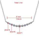 1.1ct All Moissanite Necklace 100% Sterling Silver