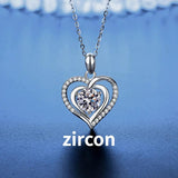 JoyceJelly Silver 925 Necklace Heart Pendant Romantic Gift