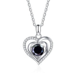 JoyceJelly Silver 925 Necklace Heart Pendant Romantic Gift
