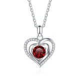 JoyceJelly Silver 925 Necklace Heart Pendant Romantic Gift