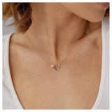 Eternity Interlocking Hoop Infinity Pendant Necklace