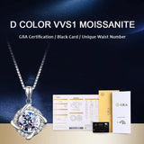 Sterling Silver Moissanite Necklace Windmill Pendant