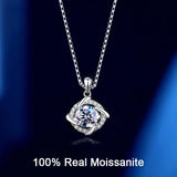 Sterling Silver Moissanite Necklace Windmill Pendant
