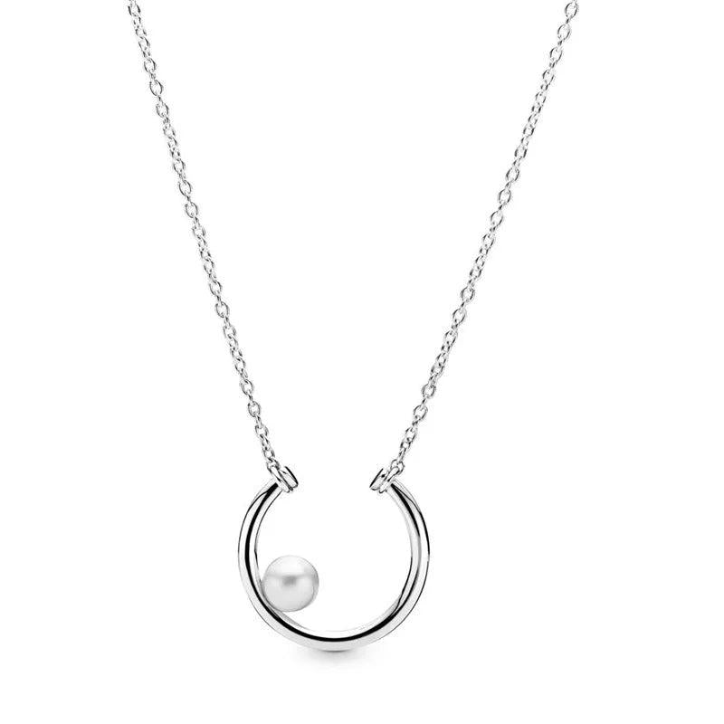 925 Sterling Silver Charm Necklace Small Fresh Clavicle Chain