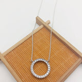 High Jewelry Silver Round Necklace Charm