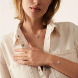 Dinh van 925 Silver Handcuffs Necklace Full Diamond Plating