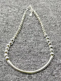 UNOde50 Electroplated 925 Silver Beads Necklace Jewelry