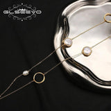 Baroque Pearls Sweater Chain Pendant Necklace Romantic Charm  Jewelry