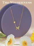 Sterling Silver Butterfly Pendant Necklace Plated Necklaces for Women