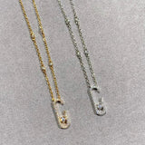 925 Sterling Silver Diamond Pendant Necklace