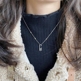 925 Sterling Silver Diamond Pendant Necklace