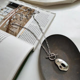S925 Silver Geometric Pendant Chain Necklace for Women